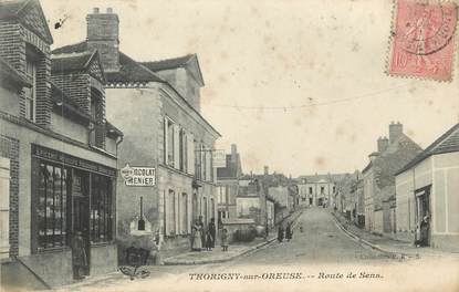 CPA FRANCE 89 " Thorigny sur Oreuse, Route de Sens"