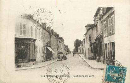 CPA FRANCE 89 " Villeneuve la Guyard, Faubourg de Sens"