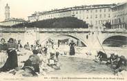 06 Alpe Maritime / CPA FRANCE 06 "Nice, les blanchisseuses du Paillon et le pont vieux"