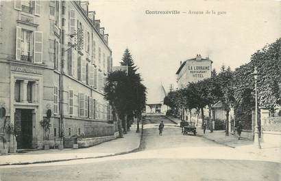 CPA FRANCE 88 " Contrexéville, Avenue de la Gare"