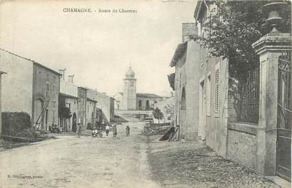 CPA FRANCE 88 " Chamagne, Route de Charmes"