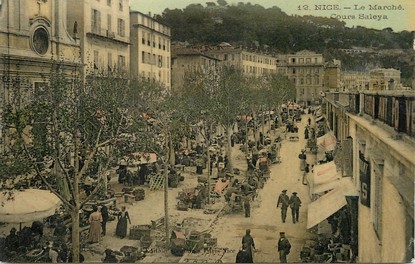 / CPA FRANCE 06 "Nice, le marché, le cours Saleya"