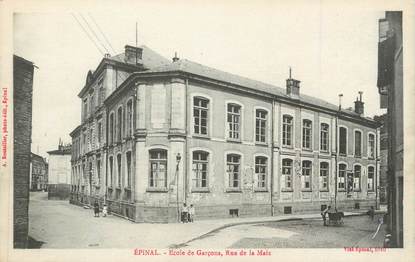 CPA FRANCE 88 " Epinal, Ecole des garçons, Rue de la Maix"