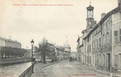 CPA FRANCE 88 " Epinal, Canal des Grands Moulins et Rue des Petites Boucheries"