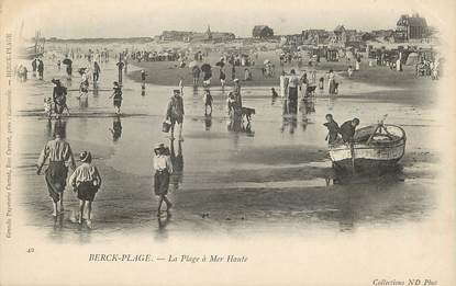 / CPA FRANCE 62 "Berck Plage, la plage à mer haute"