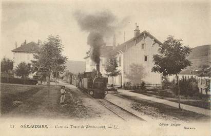 CPA FRANCE 88 "Gérardmer, Gare du train de Remiremont" / TRAMWAY