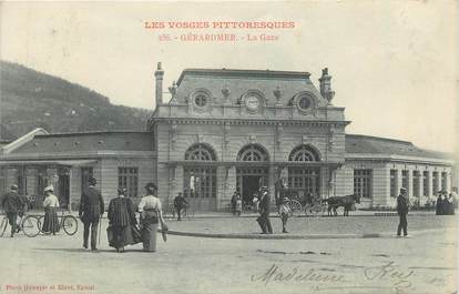 CPA FRANCE 88 " Gérardmer, La gare"