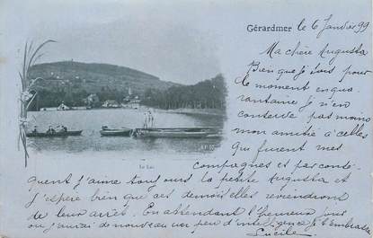 CPA FRANCE 88 " Gérardmer, Le lac"