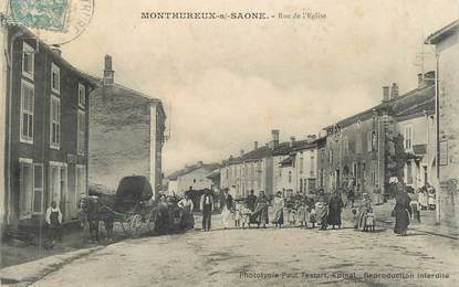 CPA FRANCE 88 " Monthureux sur Saône, Rue de l'église"