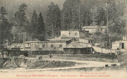 CPA FRANCE 88 " Environs de Moussey, Le Camp des Chavons, baraquements Allemands"