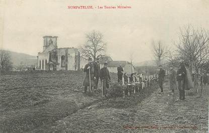 CPA FRANCE 88 " Nompatelize, Le tombes militaires"