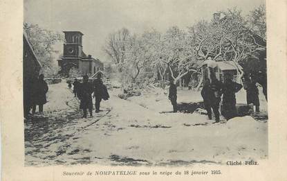 CPA FRANCE 88 " Nompatelize sous la neige le 18 janvier 1915"