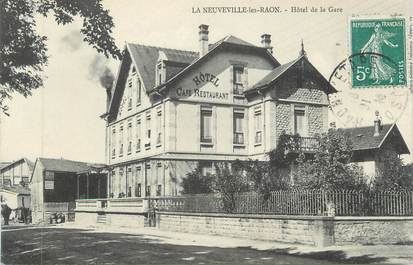 CPA FRANCE 88 " La Neuveville les Raon, Hôtel de la Gare"