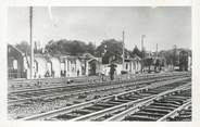 88 Vosge CARTE PHOTO FRANCE 88 " Neufchateau, La gare " / BOMBARDEMENT SEPTEMBRE 1944