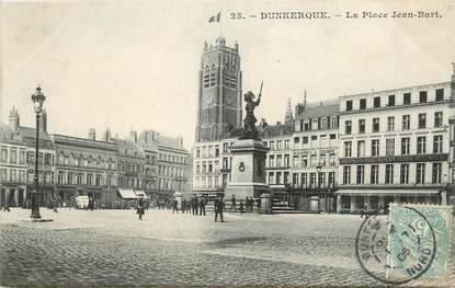 / CPA FRANCE 59 "Dunkerque, la place Jean Bart"