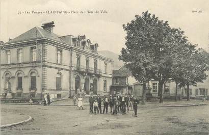 CPA FRANCE 88 " Plainfaing, Place de l'Hôtel de Ville"