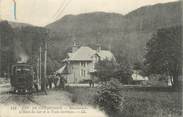 88 Vosge CPA FRANCE 88 " Environs de Gérardmer, L'Hôtel du Lac et le train électrique" / TRAIN