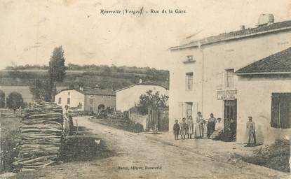 CPA FRANCE 88 " Rozerolte, Rue de la Gare"