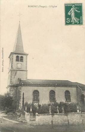 CPA FRANCE 88 " Romont, L'église"