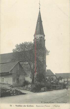 CPA FRANCE 88 " Raon sur Plaine, L'église"