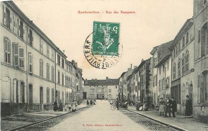 CPA FRANCE 88 " Rambervillers, Rue des Remparts"