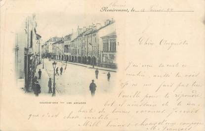 CPA FRANCE 88 " Remiremont, Les Arcades"