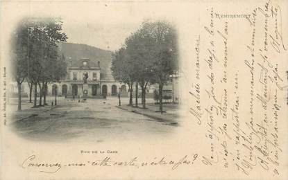 CPA FRANCE 88 " Remiremont, Rue de la Gare"