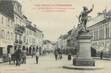 CPA FRANCE 88 " Remiremont, La rue des Arcades et la Statue du Volontaire"