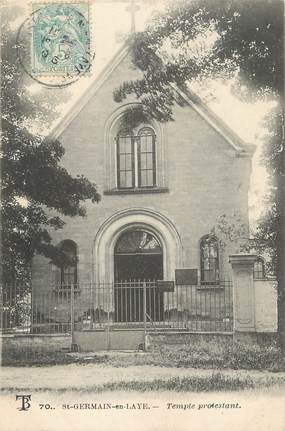 / CPA FRANCE 78 "Saint Germain en Laye, temple protestant"