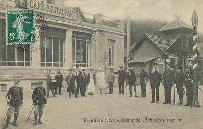 CPA FRANCE 88 " La Schlucht, La frontière Allemande" / DOUANE