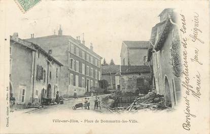 CPA FRANCE 88 " Ville sur Illon, Place de Dommartin Le Ville"