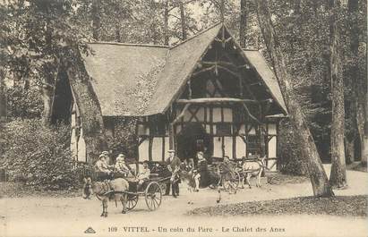 CPA FRANCE 88 " Vittel, Un coin du parc, Le Chalet des Anes"