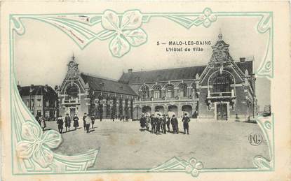 CPA FRANCE 59 "Malo les Bains, Hotel de ville"