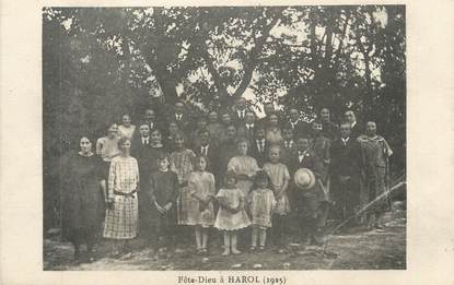 CPA FRANCE 88 " Harol, La Fête Dieu en 1925"