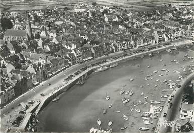 CPSM FRANCE 44 " Le Pouliguen, Vue aérienne du port et de la ville"