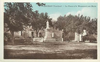 CPA FRANCE 84 "Rasteau, La place et le monument aux morts"