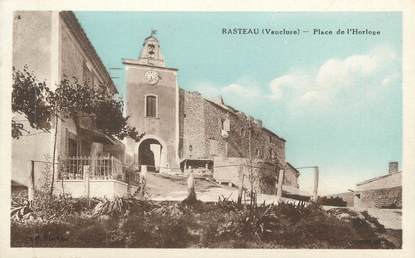 CPA FRANCE 84 "Rasteau, Place de l'Horloge"