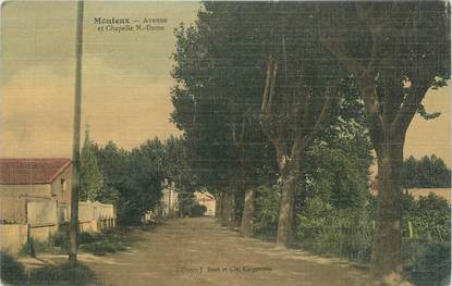 CPA FRANCE 84 "Monteux, Avenue et Chapelle Notre Dame"