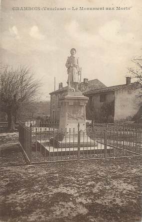 CPA FRANCE 84 "Grambois, Le monument aux morts"