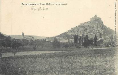 CPA FRANCE 84 " Entrechaux, Vieux château vue au levant"