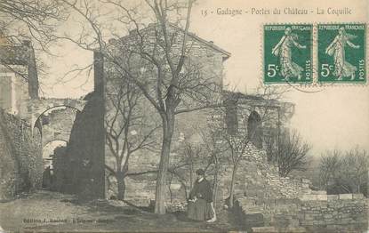 CPA FRANCE 84 "Gadagne, Porte du château, la coquille"