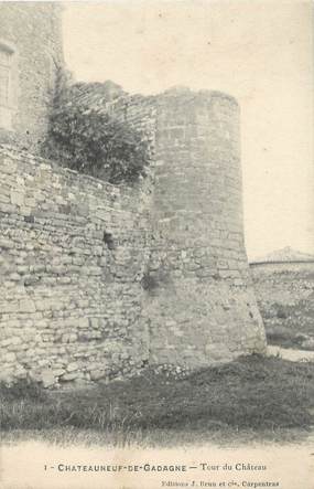 CPA FRANCE 84 "Chateauneuf de Gadagne, La tour du château"