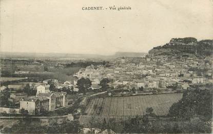 CPA FRANCE 84 " Cadenet, Vue générale"