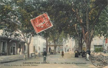 CPA FRANCE 84 " Carpentras, La Place d'Inguimbert"