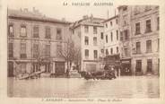 84 Vaucluse CPA FRANCE 84 " Avignon, Place St Didier" / INONDATIONS DE 1935