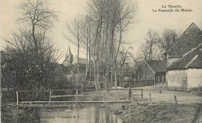CPA FRANCE 59 "La Neuville, la Passerelle  du Marais"