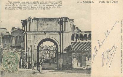 CPA FRANCE 84 " Avignon, Porte de l'Oulle"