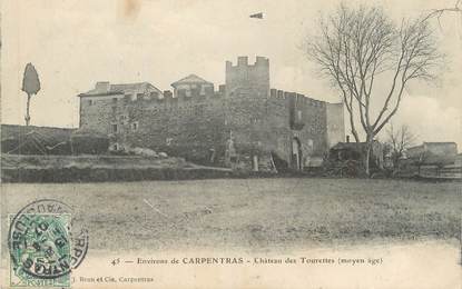 CPA FRANCE 84 " Environs de Carpentras, Le Château des Tourettes"