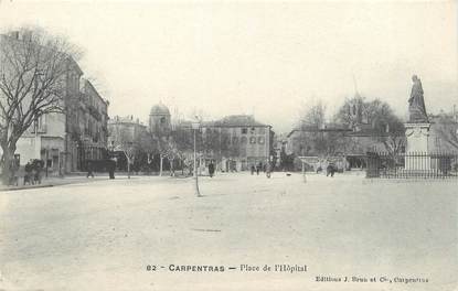 CPA FRANCE 84 "Carpentras, Place de l'Hôpital"