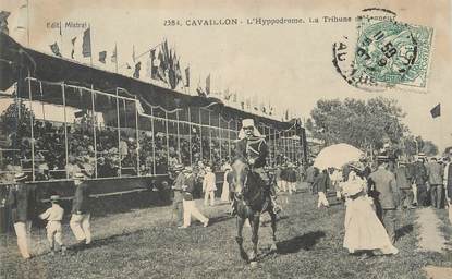 CPA FRANCE 84 "Cavaillon, L'Hippodrome, la tribune d'honneur"